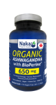 Organic Ashwagandha With BioPerine 650mg - 75 V-Caps