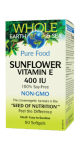 Whole Earth & Sea Pure Food Sunflower Vitamin E 400iu - 90 Softgels