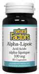 Alpha Lipoic Acid 100mg - 60 Caps - Natural Factors