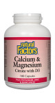 Calcium & Magnesium Citrate With D3 - 180 Caps