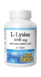 L-Lysine 1,000mg - 60 Tabs