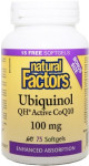 Ubiquinol Qh Active Coq10 100mg - 75 Softgels BONUS Size - Natural Factors