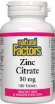 Zinc Citrate 50mg - 180 Tabs