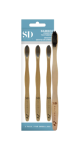Bamboo Charcoal Toothbrushes - 3pk