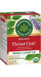 Organic Throat Coat Tea Original With Slippery Elm - 16 Tea Bags