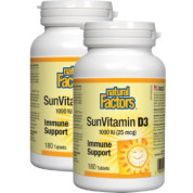 SunVitamin D3 1,000iu - 180 + 180 Tabs (2 For Deal)