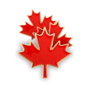 Maple Leaf Canadian Lapel Pin Trio - 3 Pins