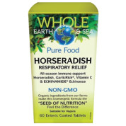 Whole Earth & Sea Pure Food Horseradish Respiratory Relief - 60 Tabs - Natural Factors