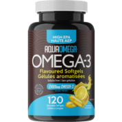 High EPA Omega-3 2,400mg (Lemon) - 120 Chewable Softgels