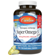 Super Omega-3 Gems Fish Oil - 100 + 30 Softgels BONUS
