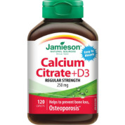Calcium Citrate With Vitamin D - 120 Caplets - Jamieson