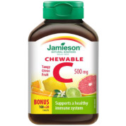 Vitamin C Chewable 500mg (Citrus Fruit) - 100 + 20 Tabs BONUS