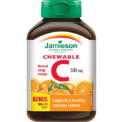 Vitamin C Chewable 500mg (Tangy Orange) - 100 + 20 Tabs BONUS
