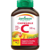 Vitamin C Chewable 500mg (Tropical Fruit) - 120 Tabs