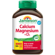 Calcium Magnesium + D3 - 100 + 100 Caps BONUS SIZE