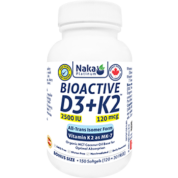 Bioactive D3 + K2 (Mk-7 Form) 2,500iu + 120 mcg - 150 Softgels