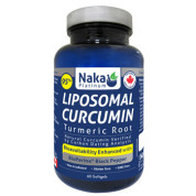 95% Liposomal Curcumin Turmeric Root With Black Pepper - 60 Softgels - Naka