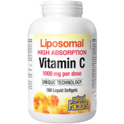 Liposomal High Absorption Vitamin C 1,000mg - 180 Liquid Softgels
