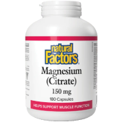 Magnesium Citrate 150mg - 180 Caps