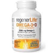 RegenerLife Ultimate Strength Omega-3 With Vitamin D - 90 Softgels