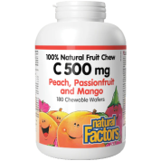 Vitamin C 500mg (Peach/Passion Fruit/Mango) Chewables - 180 Wafers