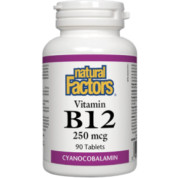 B-12 (Cyanocobalamin) 250mcg - 90 Tabs