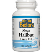Mega Halibut Liver Oil - 180 Softgels