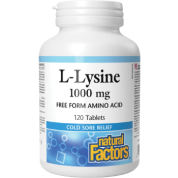 L-Lysine 1,000mg - 120 Tabs