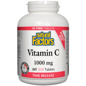 Vitamin C 1,000mg Time Release - 180 + 30 Tabs BONUS