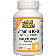 Vitamin K + D - 180 Softgels BONUS