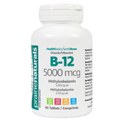 Vitamin B-12 5,000mcg Methylcobalamin (Cherry) - 90 Sublingual Tabs