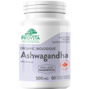 Ashwagandha With Magnesium 500mg (Organic) - 60 V-Caps