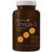 Nutra Sea + D Omega-3 Liquid Gels + Vitamin D (Fresh Mint) - 60 Softgels