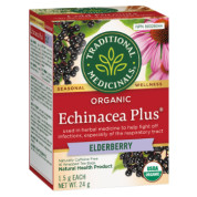 Organic Echinacea Plus With Elderberry Tea - 16 Tea Bags