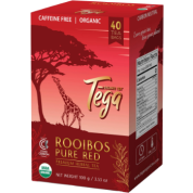 Rooibos Pure Red Premium Herbal Tea (Certified Organic Fair-Trade) - 40 Tea Bags