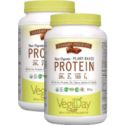 Vegiday Raw Organic Protein (Decadent Chocolate) - 972 + 972g 