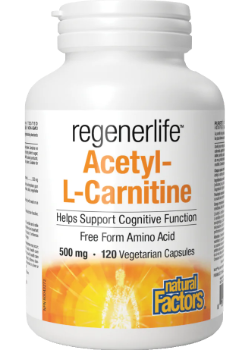 Buy Natural Factors Regenerlife Acetyl-L-Carnitine 500mg - 120 V-Caps at  NationalNutrition.ca