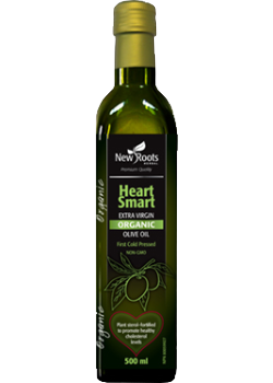 Buy New Roots Heart Smart Extra Virgin Organic Olive Oil - 500ml
