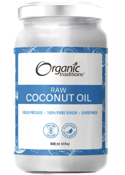 Buy Organic Traditions COCONUT OIL (RAW, ORGANIC) - 1000ML + 230ML