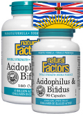 View Natural Factors Acidophilus and Bifidus - 180 + 90 Caps FREE