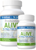 View Naturopathic Labs Probiotics Alive For Men 50 Billion - 60 plus 30 Caps FREE