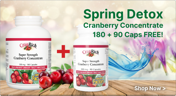 View CranRich Super Strength Cranberry Concentrate 500mg - 180 + 90 Caps FREE