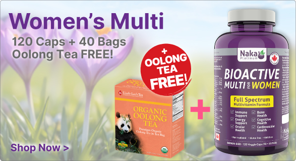 View Naka Bioactive Women's Multi - 120 Caps plus ULT Org. Oolong Tea 40 Bags Free