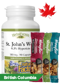 View Natural Factors St. John's Wort 300mg 90 Caps + 3 Honey Bars FREE