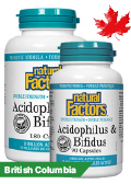 View Natural Factors Acidophilus and Bifidus High Potency 180 plus 90 Cap Free