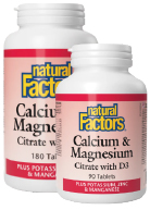 View Natural Factors Calcium & Magnesium Citrate With D3 - 180 + 90 Tabs FREE