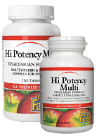 View Natural Factors Hi Potency Vegetarian Multi Vitamin- 180 + 90 Tabs FREE