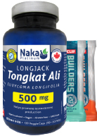 View Naka Longjack Tongkat Ali 500mg - 120 V-Caps + BONUS