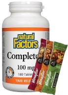View Natural Factors Complete B 100mg T/R - 180 Tabs + BONUS