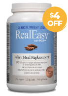 View Natural Factors RealEasy With PGX Whey Meal Replacement (Chocolate) - 940g + BONUS